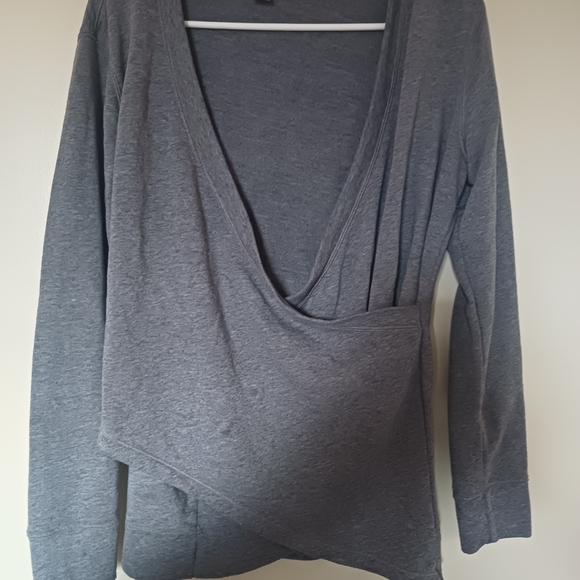 Old Navy Tops - Old Navy Charcoal Long Sleeve Women's Sweater (Nursing Friendly)